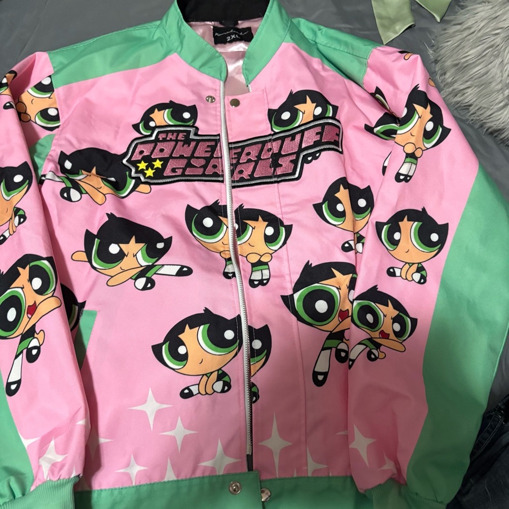 Powerpuff Girls Pink and Green Jacket